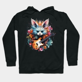 Fennec Fox Playing Guitar Hoodie